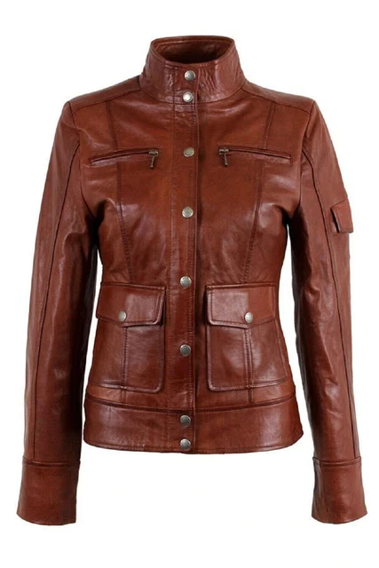 Manteau Doudoune Neuf Arturo Femme - Cuir Agneau & Fourrure Raccoon, Taille XXL | Promotion
