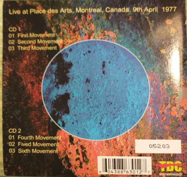 Tangerine Dream - Montreal -April 9th 1977   - 2 CD   - Lim . Edition, Numbered 2