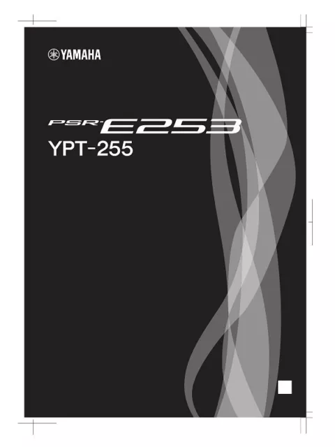 Yamaha PSR-E253 YPT-255  Manuale di istruzione in Italiano