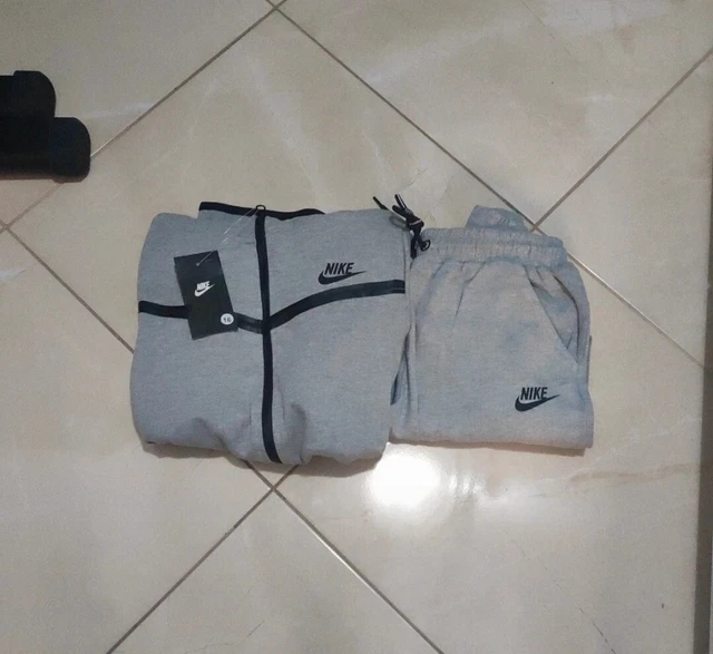 Nike Tech Fleece Full Zip Giacca Con Cappuccio E Zip  Felpa Cu4489 063 Grigio