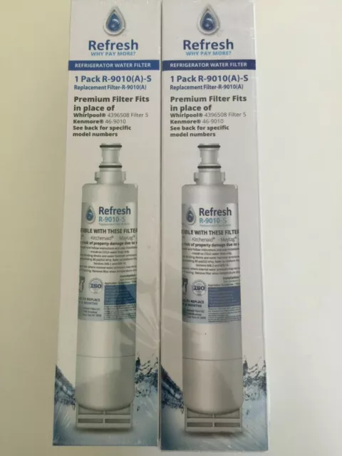 2X Refresh Replacement Refrigerator Water Filter Compatible W/ Kenmore 46-9010