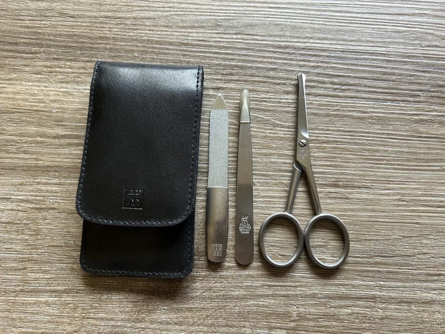 Zwilling J.A. Henckels 3 Piece Grooming Kit Nail File Tweezers Scissors
