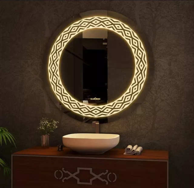 Rétro-éclairage LED miroir mural Royal miroir moderne idéal pour la...