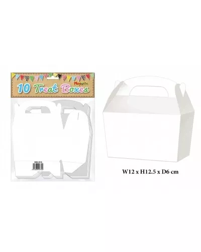 200 White Party Food Boxes Birthday Gift Treat Bulk Wholesale Job Lot