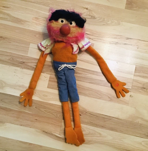 Vintage 1976-1978 Fisher Price 854 Muppets Animal Full Body Hand Puppet 70s Toy