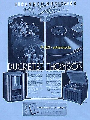 Prospectus publicitaire Machines parlantes Thomson Paris 1936 