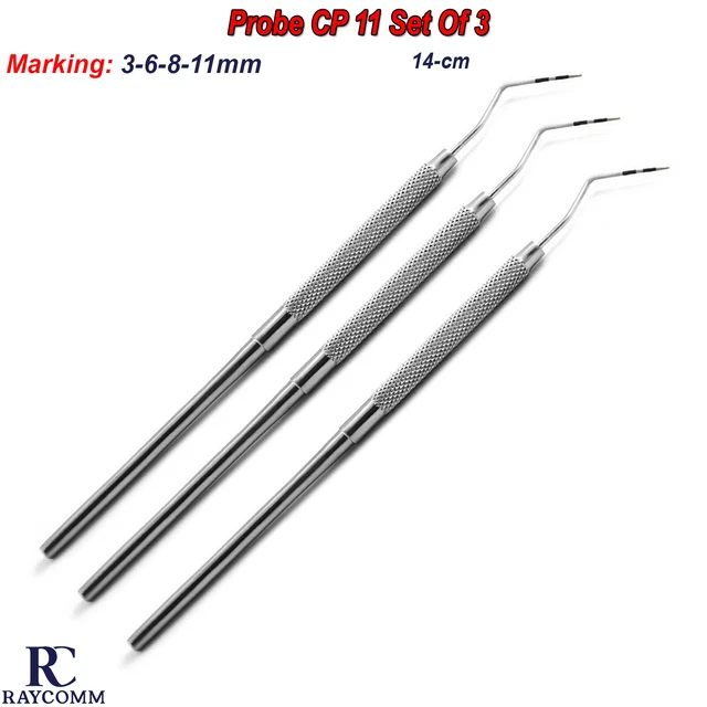 DENTAL PROBE CP11 Color Coded Marking Periodontal Examination