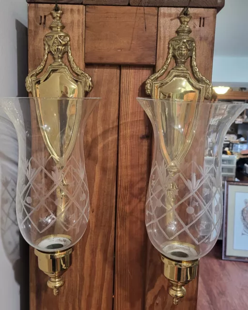 Pair Williamsburg Style Virginia Metalcrafters/Harvin Adams Sconces