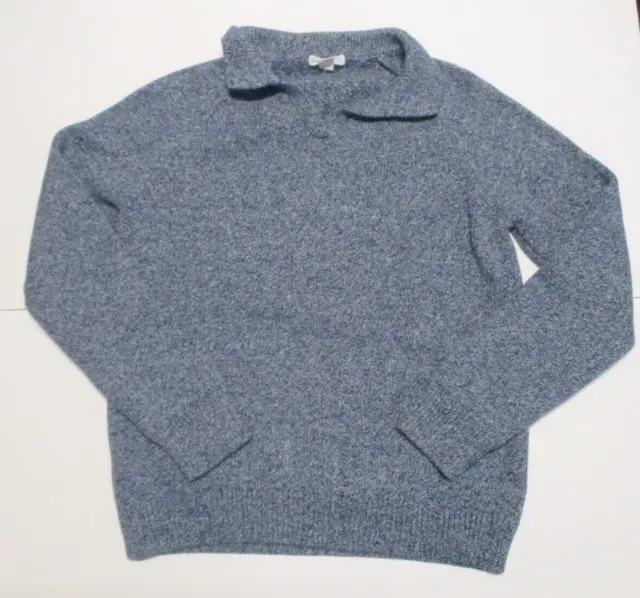 Boys Crewcuts Re-Imagined J. Crew Blue Collar Pullover Sweater Size Xl 12 14