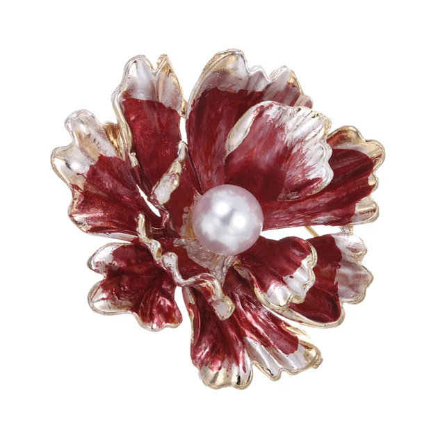 Broche Décorative Fleur De Pivoine En Organza - Diamètre Environ 9 Cm - Accessoire Pour Vêtement, Sac, Déco