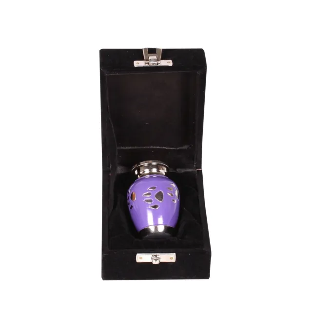 Mini Keepsake Cremation Urn For Ashes Cat Dog Pet Memorial Small Purple Token