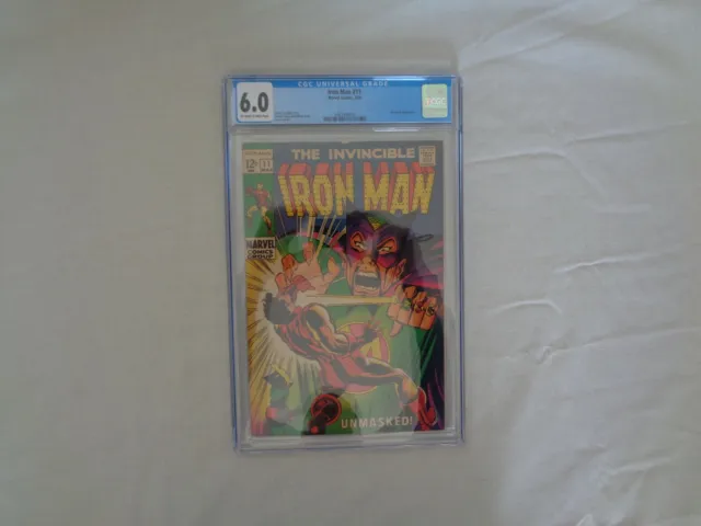 CGC Universal Grade The Invincible Iron Man Number 11 1969, CGC 6.0, Collectable