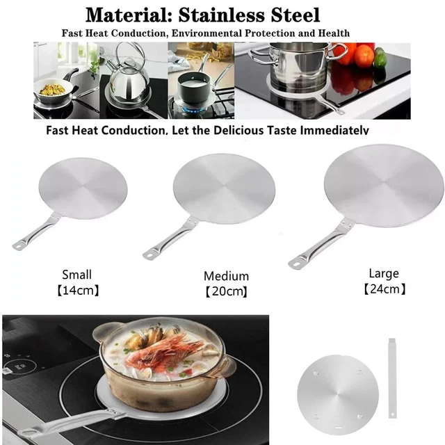 thumbnail image 2 of UPROMAX 11 Inch Induction Cooktop Converter Disc - Stainless Steel & Aluminum 2 of 4