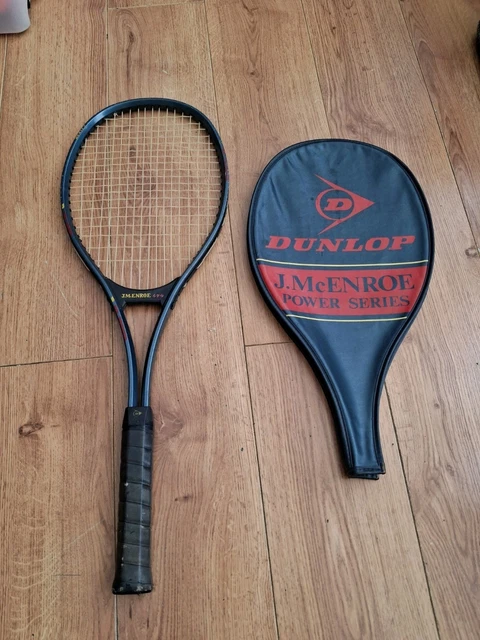 RAQUETTE DE TENNIS DUNLOP JOHN McENROE BORE/GRAPHITE LONGUE (4 1/2