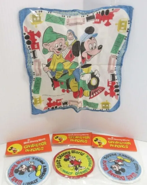 Vintage 1940s Walt Disney Cotton Ribbon Trim Mickey Mouse Goofy