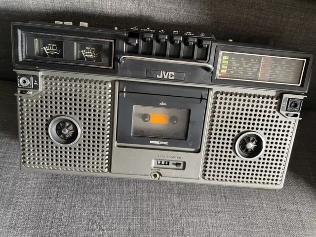 JVC RC-717L Boombox Radio Recorder Stereo Ghettoblaster Cassette Vintage