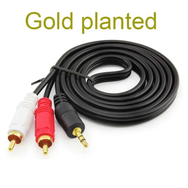 gold 3.5mm To 2RCA Audio Y Adaptor Cable//Lead For Double Power DOPO Tablet