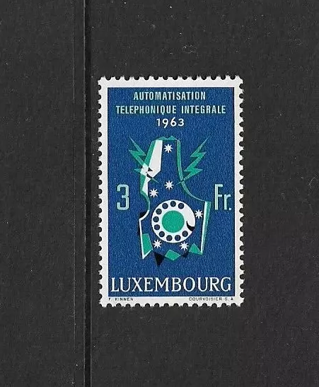 1963 LUXEMBOURG Telephone Automation MNH (Scott 406)