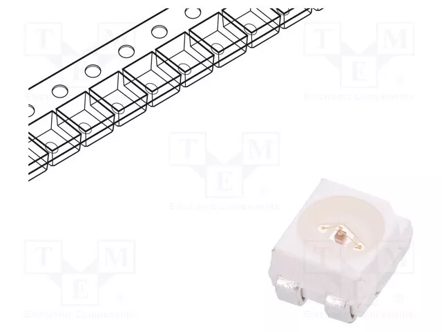 LED 3528,PLCC4 2,8÷3,4V rot SMD 3,5x2,8x1,9mm 120°  50mA Z-A400-V30M1 LED-Diode