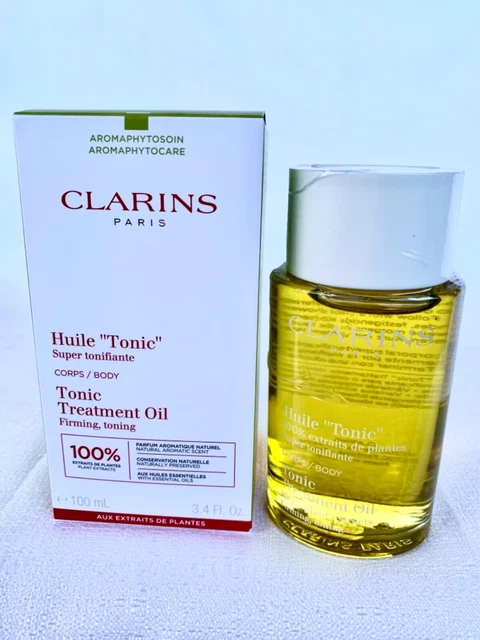 New In Box CLARINS Huile Tonic Body Treatment Oil 3.4 oz / 100 ml