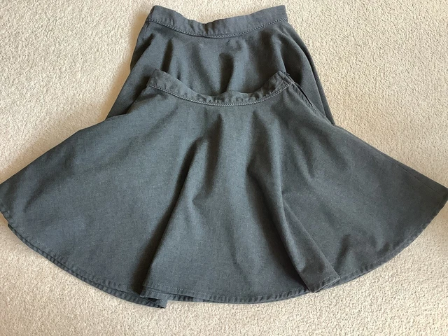 Gonne scuola pattinatore Marks & Spencer grigie ragazze età 9-10 anni