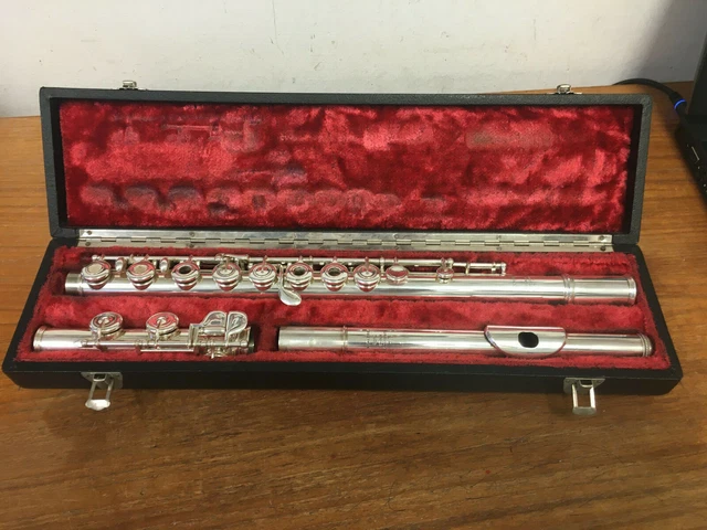 Original Louis Lot Silver Plated Flute, Close To Pristine, New Pads, Unaltered.