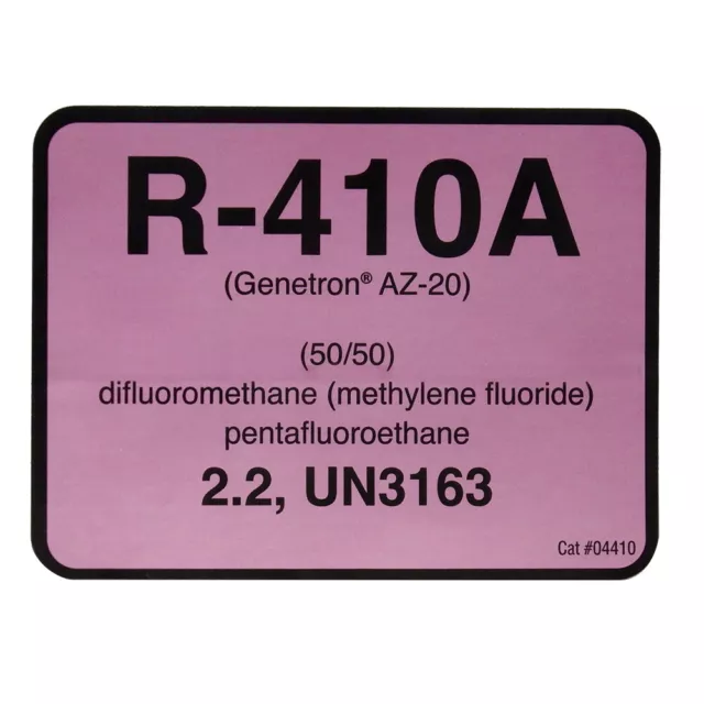 R-410A / R410A Label # 04410 , SOLD EACH