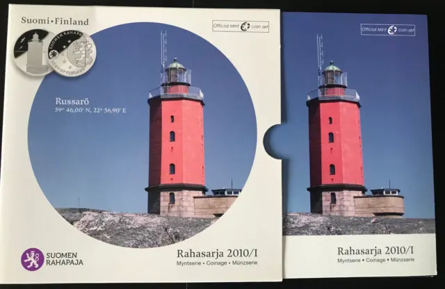 Finnland off.  Kursmünzensatz (KMS) 2010 - Rahasarja I - Leuchttürme: Russarö