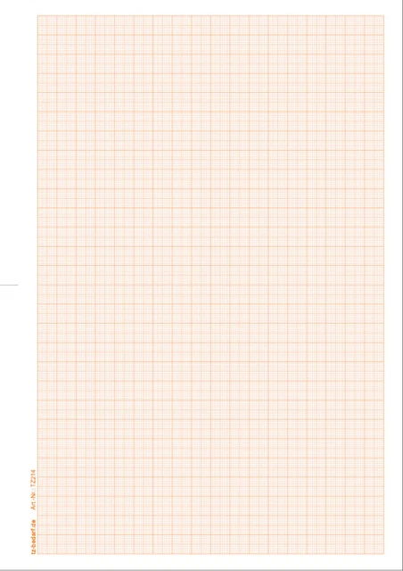 TRANSPARENTES Millimeter Papier / Folie A4  -  90 g/m²  - 25 Blatt