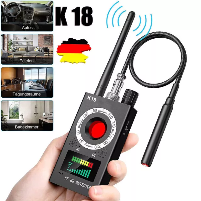 KAMERA AUFSPÜRGERÄT WANZEN FINDER DETEKTOR RF SPY BUG GSM GPS 1MHz-8000MHz DE