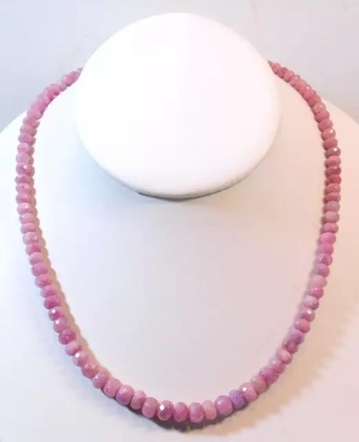 Jay King DTR Mine Finds Sterling Silver Ruby Graduating Bead Necklace
