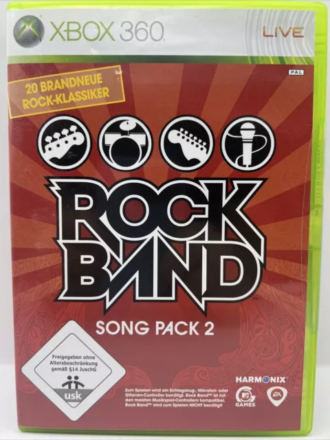 Xbox 360 Spiel Rockband Rock Band Song Pack 2   Sehr Gut