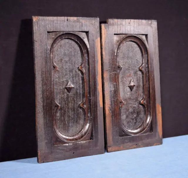 *Gothic Carved Architectural Panels/Trim in Solid Chestnut Wood Salvage 3