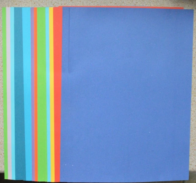 120 X Brillante de Colores A4 Manualidades Papel 80gsm