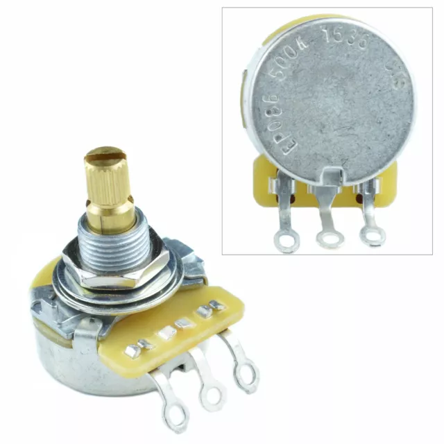 CTS Potentiometer Log A or Linear B 500K Volume Tone for Guitars Split Shaft