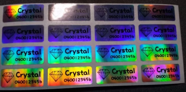 Small Laser Personalised Name Labels, Name Stickers, 22x09mm, Waterproof