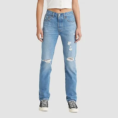 Levi's Women's 501 High-Rise Straight Jeans