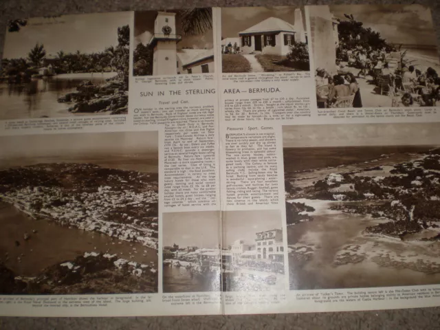 Photo article on life in Bermuda 1949 ref K