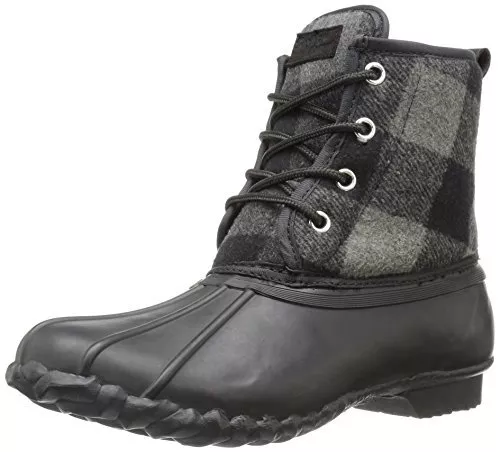 Western Chief Women Fashion Duck Boot, Buffalo Charcoal, 9 M US 2