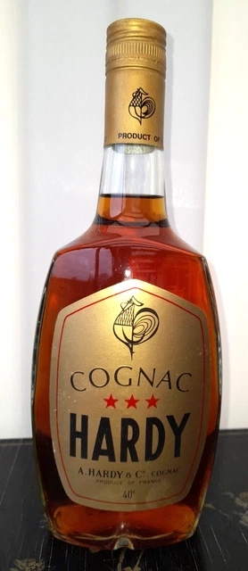 Cognac Hardy   Flacon vintage  des années 60 - non entamée 70 Cl 40°