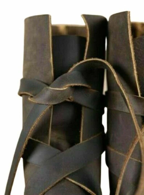 Bottes en cuir médiévales Chaussures Renaissance Chaussures viking Hommes... 2