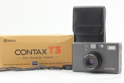 Contax Contax T3 D T3D Point & Shoot 35mm Caméra Mint en Boîte Capuche Adaptateur 
