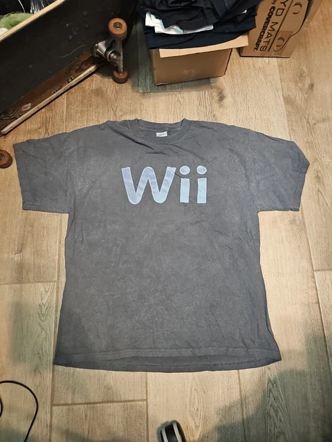 CAMISETA OFICIAL NINTENDO Wii Logo Gris Talla XL EUR 31,89