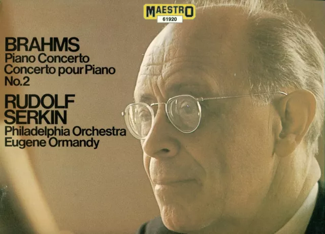 BRAHMS - SERKIN - ORMANDY - PIANO CONCERTO  No 2         12" LP    (6034)