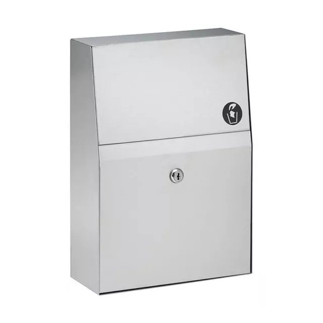 Bradley 4722-150000 Standard Napkin Receptacle Disposal 1.5 Gallon Surface Mount