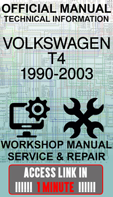 OFFICINA ufficiale di collegamento di accesso Manuale servizio e riparazione VOLKSWAGEN T4 1990-2003 