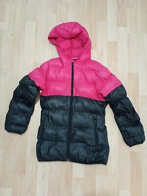 Girls ADIDAS Jacket Puffa Winter Coat Down Padded Hood Pink