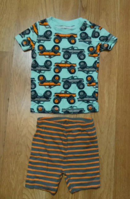 Print Just One You Carters Boys 2 pc Set Monster Truck Short Sleeve Shirt Short