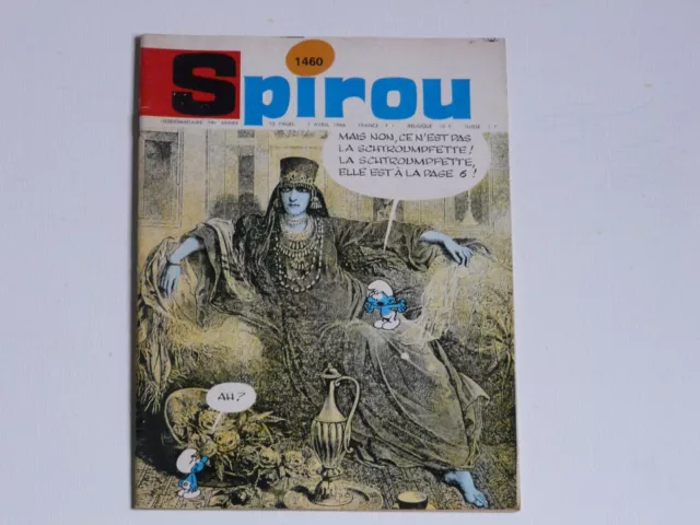 FASCICULE SPIROU N° 1460  Apparition de la Schtroumpfette! (sans le mini récit)