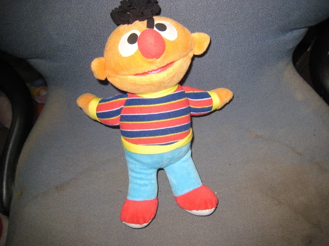 Fisher Price Ernie Sesame Street Plush Doll 10" Stuffed Animal Toy 2002